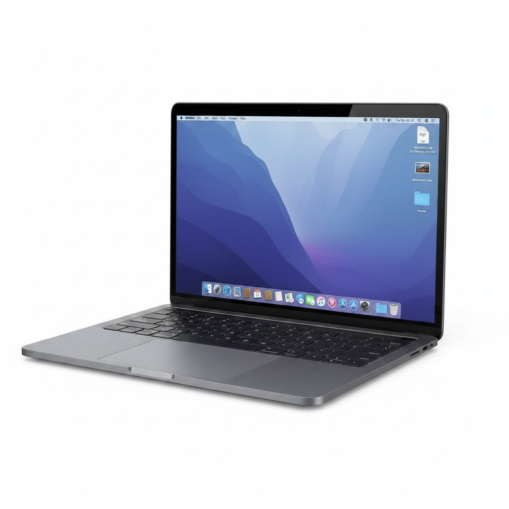 Gadgetdepop 14-inch MacBook Pro with M3 Pro chip, featuring a space grey finish and Liquid Retina XDR display.